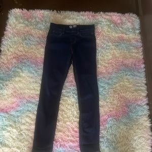 Dark blue stretch jeans size large no button from Walmart